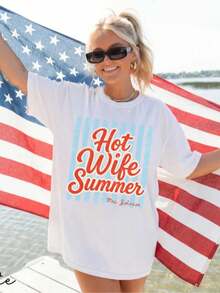 Soft 100% Cotton Summer T-Shirt For Wife - Funny Newlywed T-Shirt | Bachelorette Party T-Shirt | Honeymoon Top | Bride Era2026 - Co T-Shirts - 白色 3 - 查看 1