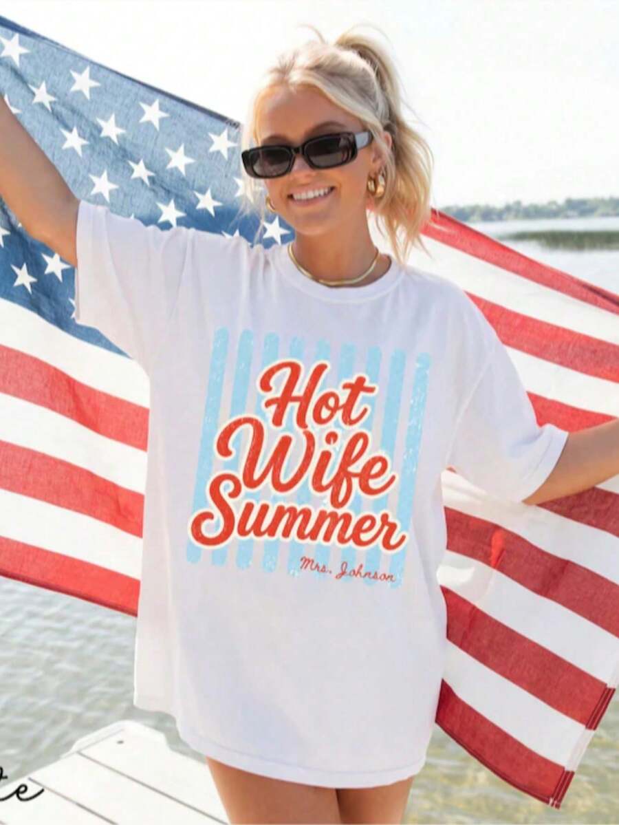 Soft 100% Cotton Summer T-Shirt For Wife - Funny Newlywed T-Shirt | Bachelorette Party T-Shirt | Honeymoon Top | Bride Era2026 - Co T-Shirts - 白色 3 - 查看 1