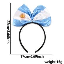 1pc World Cup Cheering Headband, Party Headband, USA, France, Germany, Brazil, England, Argentina, Portugal National Flag Headband,Festival,Birthday - Multicolor - View 14