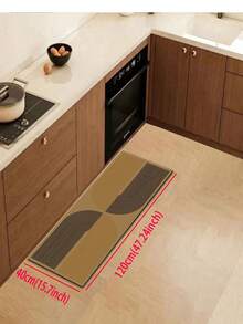 1pc Rubber Kitchen Mat, Rustic Style Artistic Decor, Bohemian Design Floor Mat. Can Be Placed In Front Of Sink, Used For Standing, Kitchen Decoration - Multicolor - View 17