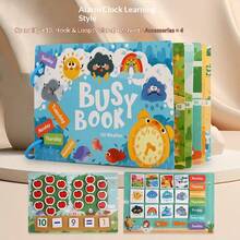 Quiet Book For Babies, Reusable Tear-And-Stick Sticker Book, Early Education Magic Sticker Book, Kindergarten Enlightenment Educational Toy, Cartoon Quiet Sticker Book, Children's Educational Toy, Handmade Material Kit, Reusable Busy Book - Multicolor - View 16