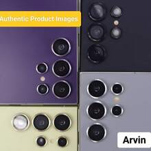 Arvin 9H HD Clear CD Texture Camera Lens Protector With Installation Locator Anti-Fall Anti-Shatter Metal Individual Ring Tempered Glass Lens Cover Strong Adsorption Phone Camera Screen Guard Compatible With Samsung Galaxy S26 Ultra S26 Plus S26 S25 Ultra S25 Plus S25 FE S24 Ultra S24 Plus S24 A57 A37 Galaxy Z Fold7 Fold6 Galaxy Z Flip7 Flip6 - Gold - View 4