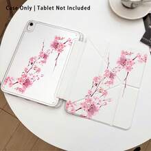 粉色櫻花圖案彩繪效果平板保護殼附支架，相容 Honor 8/9/10/X8/X8A/X9/X8Pro/X9Pro、MatePad SE 11"/MatePad 11"/11.5"、MatePad Pro、Apple 10th/11th Gen 2025 (A16)、Galaxy Tab A7/A9 及其他熱門機型 - 款式11 - 查看 2