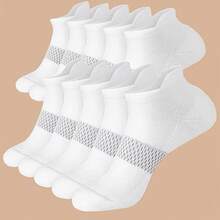 1/3/8/5 Pairs Women's Compression Socks - Arch Support Low-Cut Short Socks, Mesh Moisture-Wicking Breathable Sports Casual Socks, Multiple Colors Available (Pink/Blue/Purple/White/Black/Yellow/Green/Beige) - Durable For All Seasons, Suitable For Gym Use - Multicolor - View 10