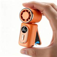 Portable Handheld Clip-On Fan 3-In-1, USB Rechargeable 3000mAh Battery, 5-Speed Wind, 180° Angle Adjustment, Cooling Fan For Travel And Office - 卡片夾式 - 查看 12
