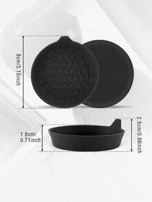 Silikonmuggunderlägg för bilens mugghållare, halkskyddande design, inlagd med strasskristaller, bas för vattenflaska i bil, halkskyddande underlägg för vattenflaska i bil, bas för vattenflaska, halkskyddande underlägg för bilinteriör, bilinteriörtillbehör - Allmänt ändamål - Visa 2