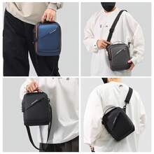 4 Colors Available, Casual Chest Bag For Men, Multifunctional Crossbody Sling Bag With Combination Lock, Lightweight Large Capacity, PU Leather Waterproof And Wear-Resistant, Sports Cycling Shoulder Bag - Multicolor - View 4