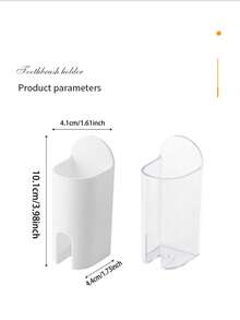 1/2/4Pcs Self-Adhesive Electric Toothbrush Holder, Wall-Mounted Bathroom Storage Rack, No Drill Multi-Purpose Organizer For Toothbrushes, Combs & Toothpaste, Easy Installation, Home Bathroom Decor - Multicolor - View 12