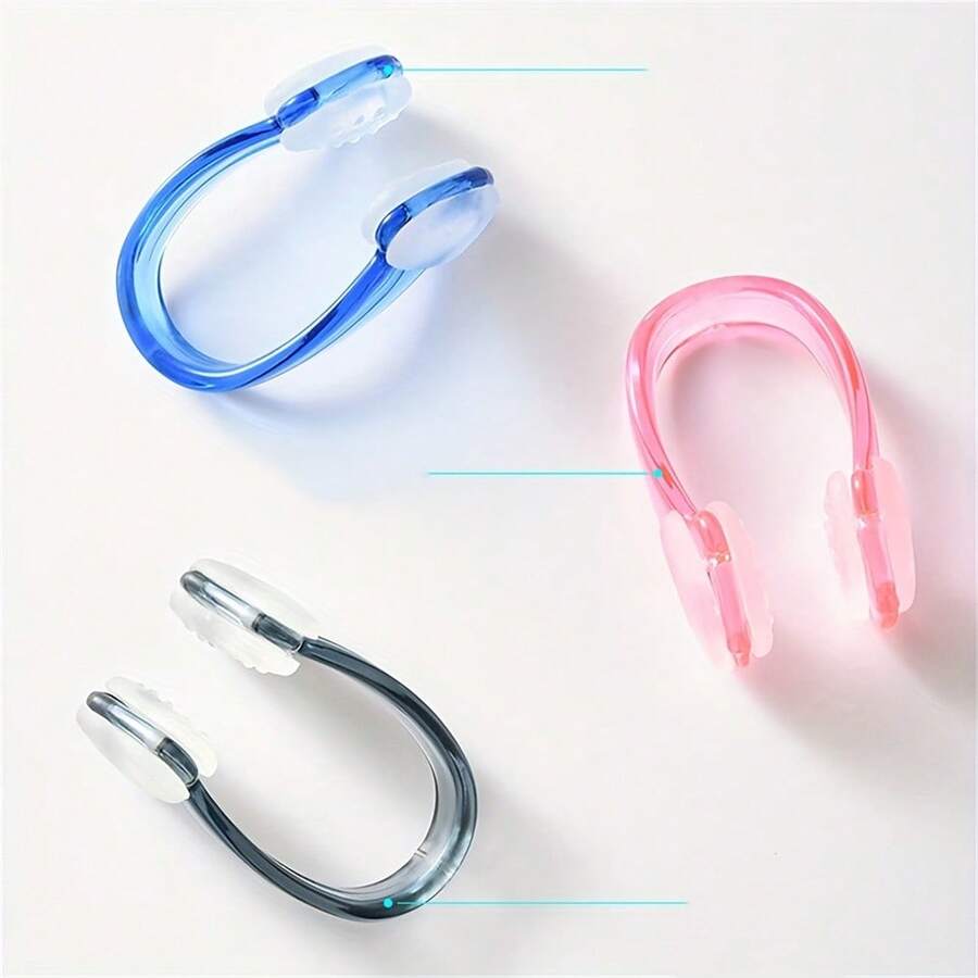 Random Color 4/8/14pcs Water Sports Nose Clips, Waterproof Swimming Nose Plugs, Water Sports Accessories - Multicolor - View 1