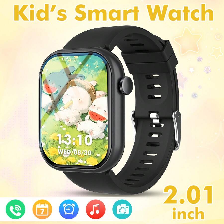 Kids Smart Watch With Music Control, Call Reminder, Pedometer, Customizable Wallpaper, Compatible With IOS And Android, Fashionable Gift For Boys And Girls - View 1