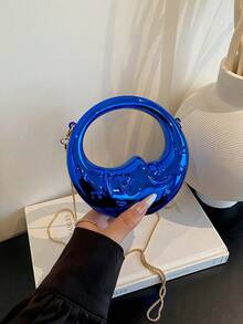 New Acrylic Mini Bag Fashion Evening Bag Chain Shoulder Crossbody Bag - Blue - View 1