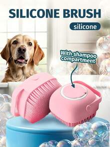1pc Soft Silicone Bath Brush, Gentle Exfoliation And Massage, Efficient Home Bathing Tool - Multicolor - View 3