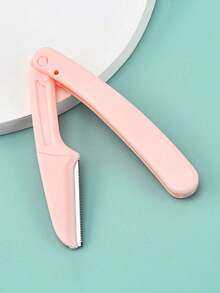 1/3/6pcs Set Portable Eyebrow Trimmer, Foldable Eyebrow Razor Blades Makeup Tools For Women, Razors, Face Shavers, Dermaplaning Tool For Folding Travel,Professional Eyebrow Grooming Tool,Makeup Tool Gift, Portable Eyebrow Trimmer Set - Foldable - View 3