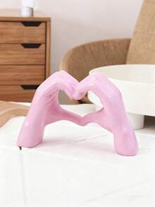 1pc Heart Gesture Decoration, Modern Art Sculpture Finger Statue, Personalized Finger Home Decor, Creative Wedding Table Centerpiece, Valentine's Day And New Year's Gift - Multiple Styles - View 3
