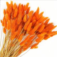 60pcs-16.5 Inch Red Artificial Rabbit Tail Grass, Home Decor Artificial Rabbit Tail Grass Stems, Suitable For Bohemian Style Floral Arrangements, DIY Crafts, Home Kitchen And Wedding Decor, Christmas Decor, Thanksgiving Decor, DIY Wreath Decoration - Orange Rabbittail Grass - View 1