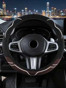 1件 MEIKAXIU 冰絲卡通可愛貓耳透氣網眼汽車方向盤套，防滑吸汗耐熱彈性方向盤套，適用15英吋汽車內飾配件，男女通用四季款 - 耳朵透氣方向盤套 - 查看 13