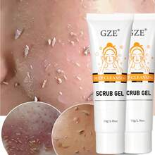 2瓶 GZE 去角質凝膠，臉部與身體去角質磨砂凝膠，深層清潔保濕臉部去角質劑，含蘆薈的水性去角質劑，可去除死皮、提亮並賦活年輕肌膚 - 2 pcs - 查看 2