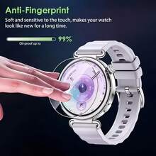 4pcs/Pack High Definition Screen Protector For Huawei Watch GT6-41mm GT6/Pro-46mm, Newly Upgraded Tempered Glass Material, 9H Hardness, Scratch Resistant, Anti-Fingerprint, Bubble-Free, Suitable As Christmas And Halloween Gift - 4pcs for GT6-46mm - View 5