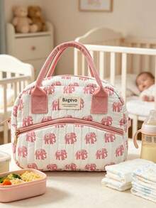 1pc Portable Handheld Mommy Bag, Large Capacity Diaper Storage Bag For Outings, Mother And Baby Bag - Multicolor - View 16