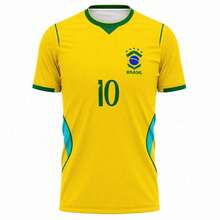 Brazil Cup T-Shirt, Traditional Yellow, Embroidered, 2026 - 黃色 - 查看 2