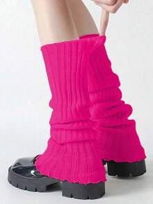 Women's Knit Leg Warmers, 10+ Colors, Ribbed Slouchy Boot Socks, Soft & Warm Leg Covers - Multicolor - View 17
