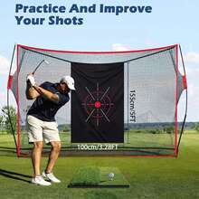 1 buah Kain Target Golf Tugas Berat Pengganti, Layar Pukulan Tahan Benturan, Cocok Untuk Latihan Ayunan Golf di Dalam/Luar Ruangan di Halaman Belakang, Aksesori Jaring Latihan Golf - MultiWarna - View 4
