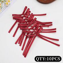 10/20/50pcs Double-Sided Silver Edge Ribbon Bows, Suitable For Flower Gift Wrapping, Baking Cake & Cookie Packaging, DIY Accessories Ribbon Bows, Handmade Sewing Satin Ribbon Accessories, Craft Decoration Satin Ribbon - A - View 19
