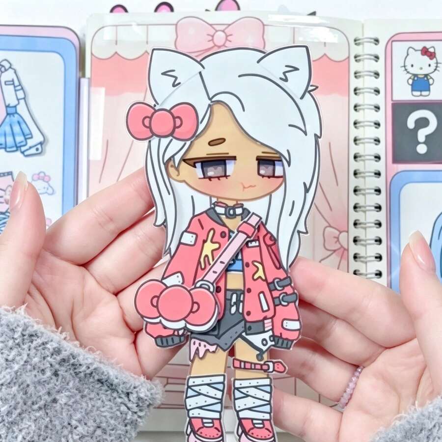 女孩DIY手工靜音書 時尚造型師主題靜音書DIY材料包 衣服配件與風格套裝可供選擇 自由組合搭配 互動遊戲 豐富動手組合搭配趣味手工套組 - 彩色 - 查看 1