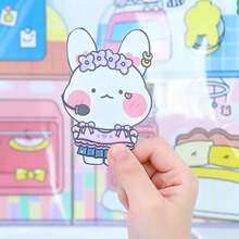 Milk Bottle Rabbit Girls Interactive Quiet Book DIY Scene Design, Rich And Exquisite, Complete With Various Decorative Accessories, Can Be Repeatedly Arranged And Matched, Immersive Experience Of Fun Interaction, Highly Playable DIY Handmade Kit - Multicolor - View 4