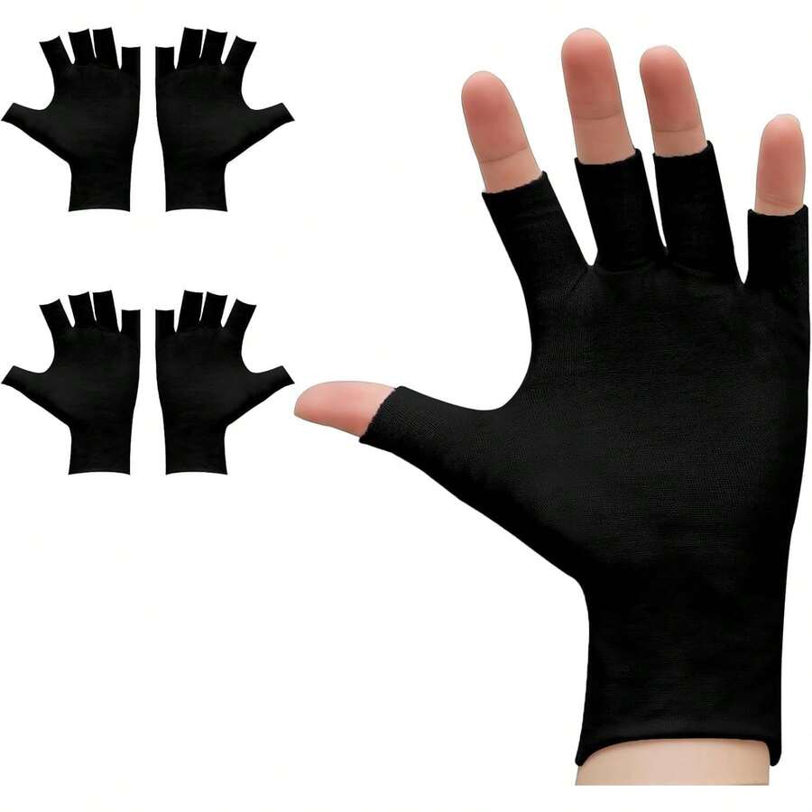 Moisturizing Gloves - Black - View 1