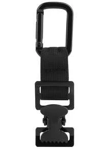 3 piezas Llavero de resorte negro con mosquetón, cuerda de extensible, correa multifuncional anti-pérdida para la muñeca - Multicolor - Ver 8