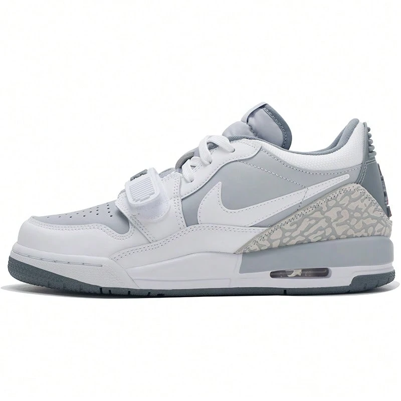Nike 儿童款 Air Jordan Legacy 312 Low (GS) 休闲运动鞋,轻便舒适,CD9054-005 - 狼灰/白/冷灰/校園紅 - 查看 1