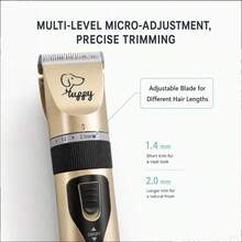 Dog Clippers Grooming Kit For Dogs Cats Pets | Low Noise, Rechargeable Cordless, Long Battery Life, Simple For Beginners, 4 Guide Combs, Removable & Rinsable Blade - Multicolor - View 6