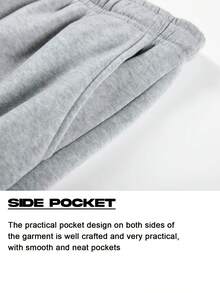 Men's Premium Hoodie And Comfortable Winter Jogger Pants Set - Light Grey - View 5