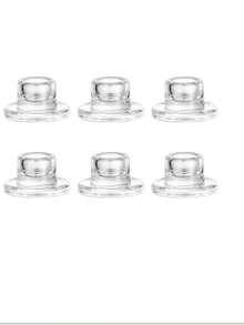 6pcs Transparent Short Conical Candle Holders, Suitable For Table Decor, Wedding, Party, Advent, Christmas And Home Decoration - Multicolor - View 10