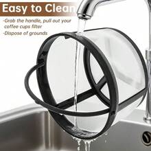 Cestas de filtro de caf, 2 unidades, cestas reutilizables de filtros de caf, 2 a 4 tazas, filtros de caf de nailon para cafeteras y cerveceras Mr. Coffee y Black Decker, accesorios para mquinas - inicial - Ver 5