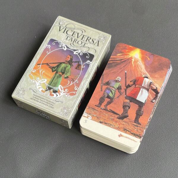Cartas de Tarot Viceversa Mazo de Adivinación Versión en Inglés Edición Oráculo Tablero de Juego de Mesa para Fiestas Visiones Adivinación Juegos de Cartas de Tarot