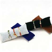 2/4Pcs Velvet Watch Bracelet Display Pillows, Jewelry Box Inner Storage Cushions, Bangle Holder, Ideal Birthday Gift - Multicolor - View 2