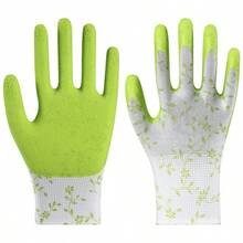 2 pièces Gants de jardinage antidérapants, Gants de jardinage pour femmes, Gants de travail de protection extérieure, Gants multifonctionnels réutilisables en acrylonitrile, Protègent les ongles et les doigts, Conçus pour creuser, désherber et enlever la terre, Fournitures de jardinage - multicolore - Voir 12