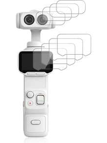 4+4片 Insta360 Luna Ultra 螢幕與鏡頭保護貼，9H 硬度鋼化玻璃，防刮、無氣泡、高解析透明，雲台相機配件 - 查看 1