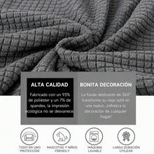 3-Piece Adjustable Stretch Sofa Cover Set - Light Grey - View 3