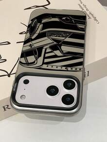 1件裝賽車尾翼圖案黑色大相機孔手機殼，相容 Apple 17、AIR、17PRO、17E、17PROMAX、16promax、16E、14/13、12、11 Pro Max、XS Max、X、XR、8、7、Plus、Mini、GalaxyA05s S23u A15 A55 A56 A26 S24U S25u S26u 及其他機型，防震手機殼，適合作為女友、男友或自己的生日禮物 - 彩色 - 查看 3