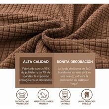 3-Piece Stretch Elastic Sofa Cover Set, Complete Living Room Set - Mocha Brown - View 5