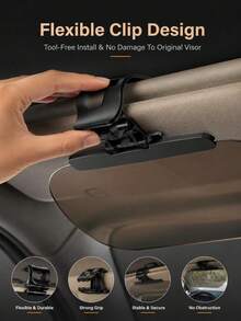 Car Sun Visor - Universal Anti-Glare Polarized Sun Visor Extender. Effectively Blocks Stray Light, Reduces Snow Blindness And UV Exposure. Suitable For All Car Models, Easy Installation. - A - View 4