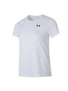 Under Armour Women's Tech SSC - Solid Comfortable Soft Outdoor Sports Short Sleeve T-Shirt 1384 231-100 - White - View 1