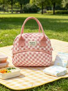 1pc Portable Handheld Mommy Bag, Large Capacity Diaper Storage Bag For Outings, Mother And Baby Bag - Multicolor - View 14