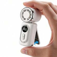Portable Handheld Clip-On Fan 3-In-1, USB Rechargeable 3000mAh Battery, 5-Speed Wind, 180° Angle Adjustment, Cooling Fan For Travel And Office - 卡片夾式 - 查看 13