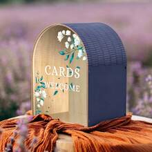 High-Quality Wooden Wedding Blessing Card Gift Box, Arch-Shaped Wedding Reception Party Decoration Ornament - 1PC - View 8