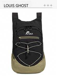 Urban Explorer 4-Color Functional Backpack Set | Grey, Pink, Yellow And Black, Suitable For Multiple Commuting Scenarios, Beautiful And Practical. Elastic Rope System * Multi-Compartment Partition Design, One Set Of Equipment Can Meet Various Needs For Campus Travel And Outdoor Activities. Smooth Two-Way Zipper, Top Woven Strap Reduces Shoulder Strap Pressure, Suitable For Daily Campus Use. Independent Vertical Zipper Pocket, Can Classify And Store Documents. - Multicolor - View 12