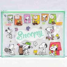 SNOOPY 1 buc. geantă de depozitare nouă 2026, pentru depozitare ușoară a foilor de test, documentelor și obiectelor diverse, te ajută să organizezi lucrurile și să scapi de dezordine, stil aleatoriu, pentru prieteni și familie (stil aleatoriu) - Multicolor - Vizualizare 6